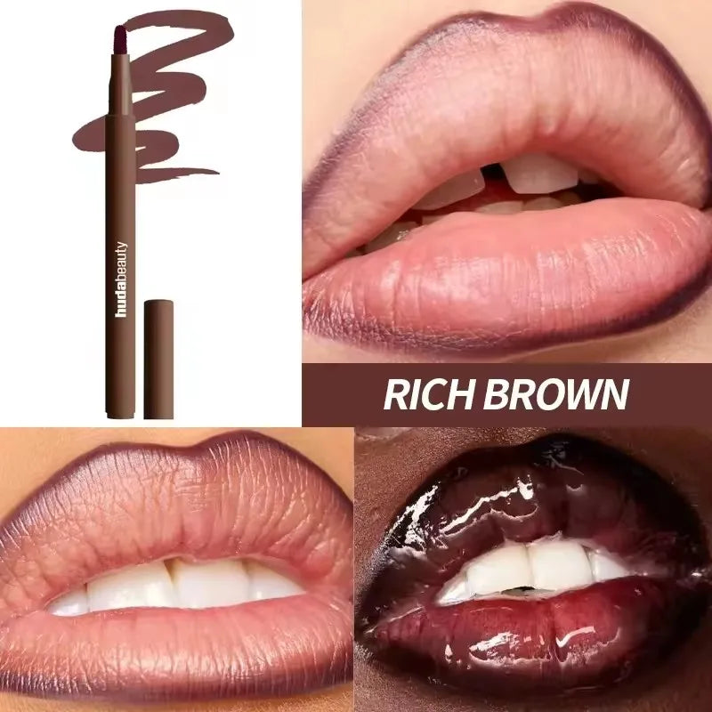 Velvet Brown Lip Liner Pencil Nude Matte Waterproof