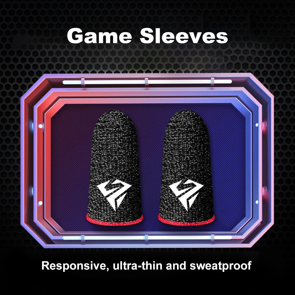 10pcs Mobile Game Fingertip Gloves For PUBG , Free fire Gamer Sweatproof Anti-slip Touch Screen Finger Sleeve Breathable Gaming Finger Cover
