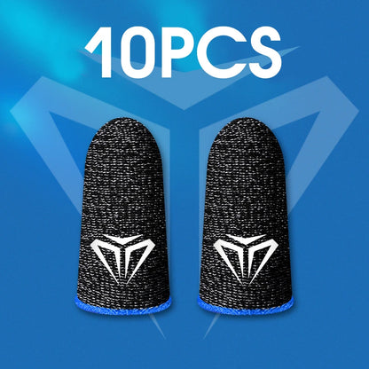 10pcs Mobile Game Fingertip Gloves For PUBG , Free fire Gamer Sweatproof Anti-slip Touch Screen Finger Sleeve Breathable Gaming Finger Cover