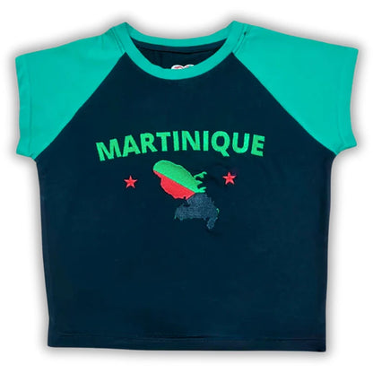 Casual T-shirt Crop Tops Graphic Embroidery