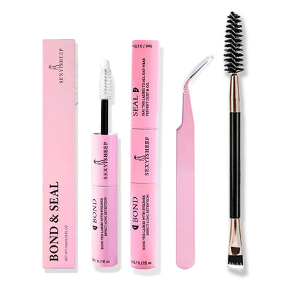 Colle et Scellant 2-en-1 pour Extensions de Cils Longue Tenue 48H