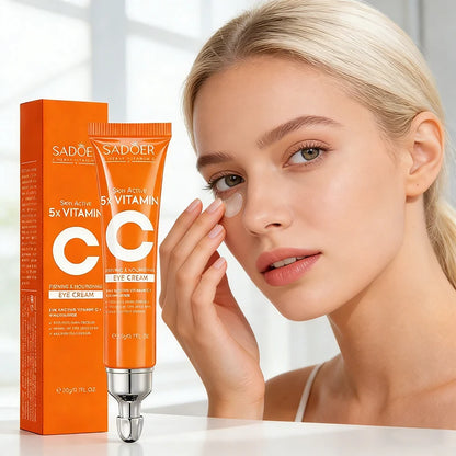 Crème Contour des Yeux SADOER – Anti-Cernes, Anti-Poches, Hydratante et Illuminatrice