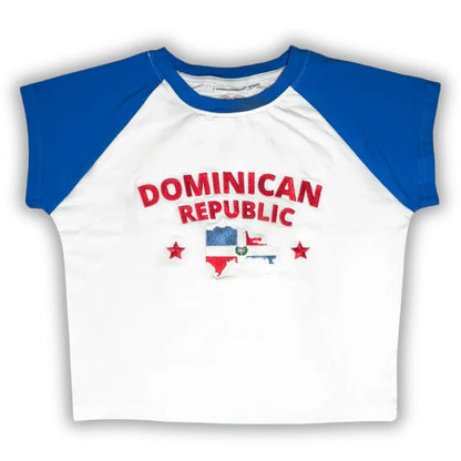 Casual T-shirt Crop Tops Graphic Embroidery