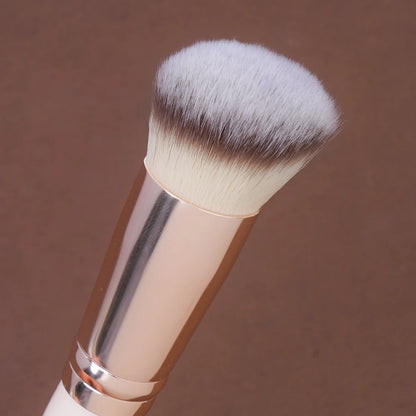 Set Maquillage 3 Pinceaux + 2 Houppettes Triangulaires – Correcteur, Fards à Paupières et Poudre