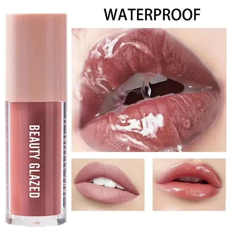 Waterproof Lip Line Set -Ensemble maquillage lèvres waterproof longue tenue – Crayon & glaze effet mat, tons rouge, brun, rose et nude