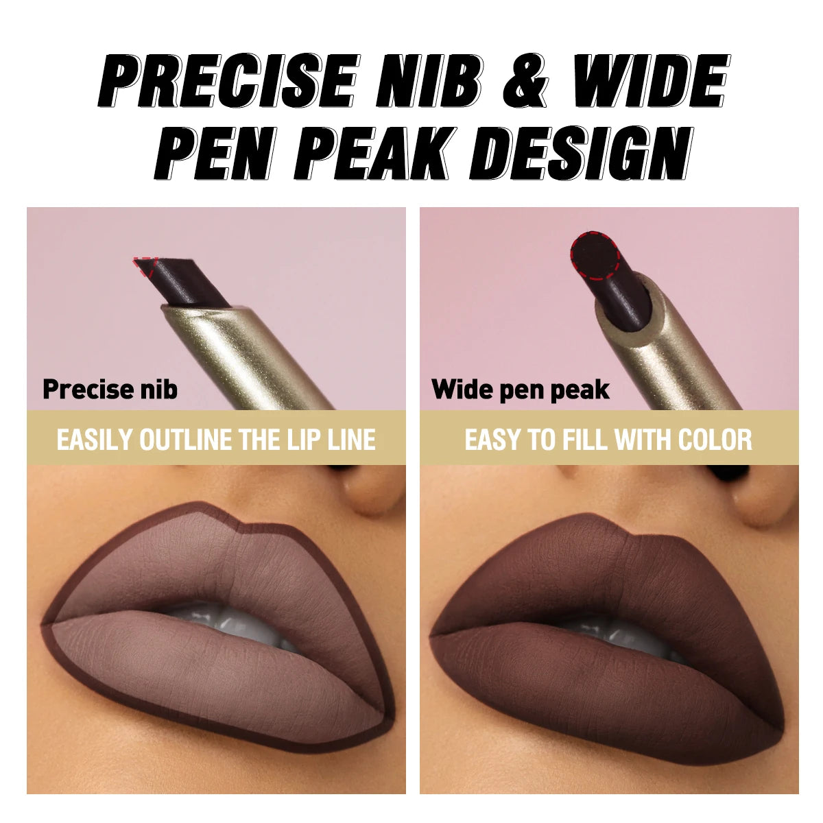 Matte Lip Liner – 6 Teintes Naturelles