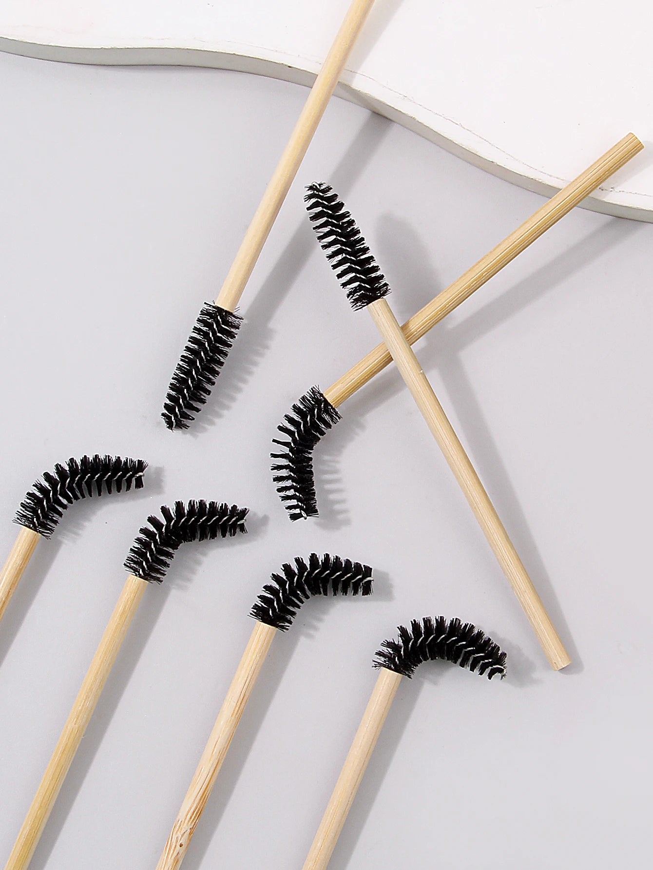 Brosses Cils & Sourcils en Bambou – Lot de 50