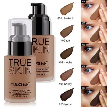 Fond de Teint Haute Couvrance Deep Brown 30 ml  waterproof